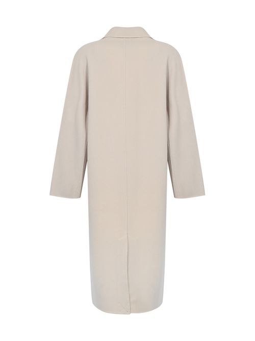 Cappotto doppiopetto in double di lana Stucco Alpha studio | AD-4690N2017